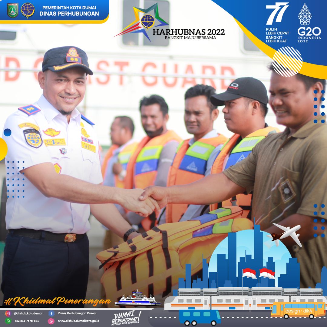 Insan Perhubungan di Dumai Laksanakan Giat Bersih Pantai dan Kampanye Keselamatan Transportasi Laut