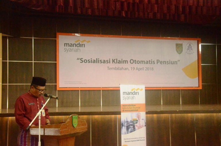 Pemkab Inhil Bersama PT Taspen dan Bank Mandiri Syariah Sosialisasikan Layanan Klaim Otomatis
