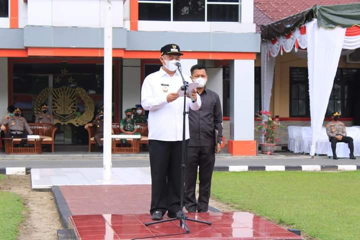 Bupati Labuhanbatu Pimpin Gelar Apel Pasukan Ops Ketupat Tahun 2022