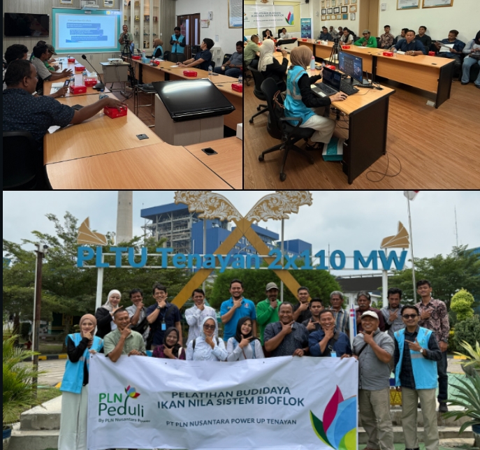 Dirgahayu Republik Indonesia, PLN NP UP Tenayan Kembali Gelar Pelatihan Budidaya Nila Sistem Bioflok