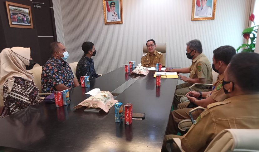 Bupati Inhil Sambut Silaturrahmi Calon Peserta Paskibraka Tingkat Nasional 2021