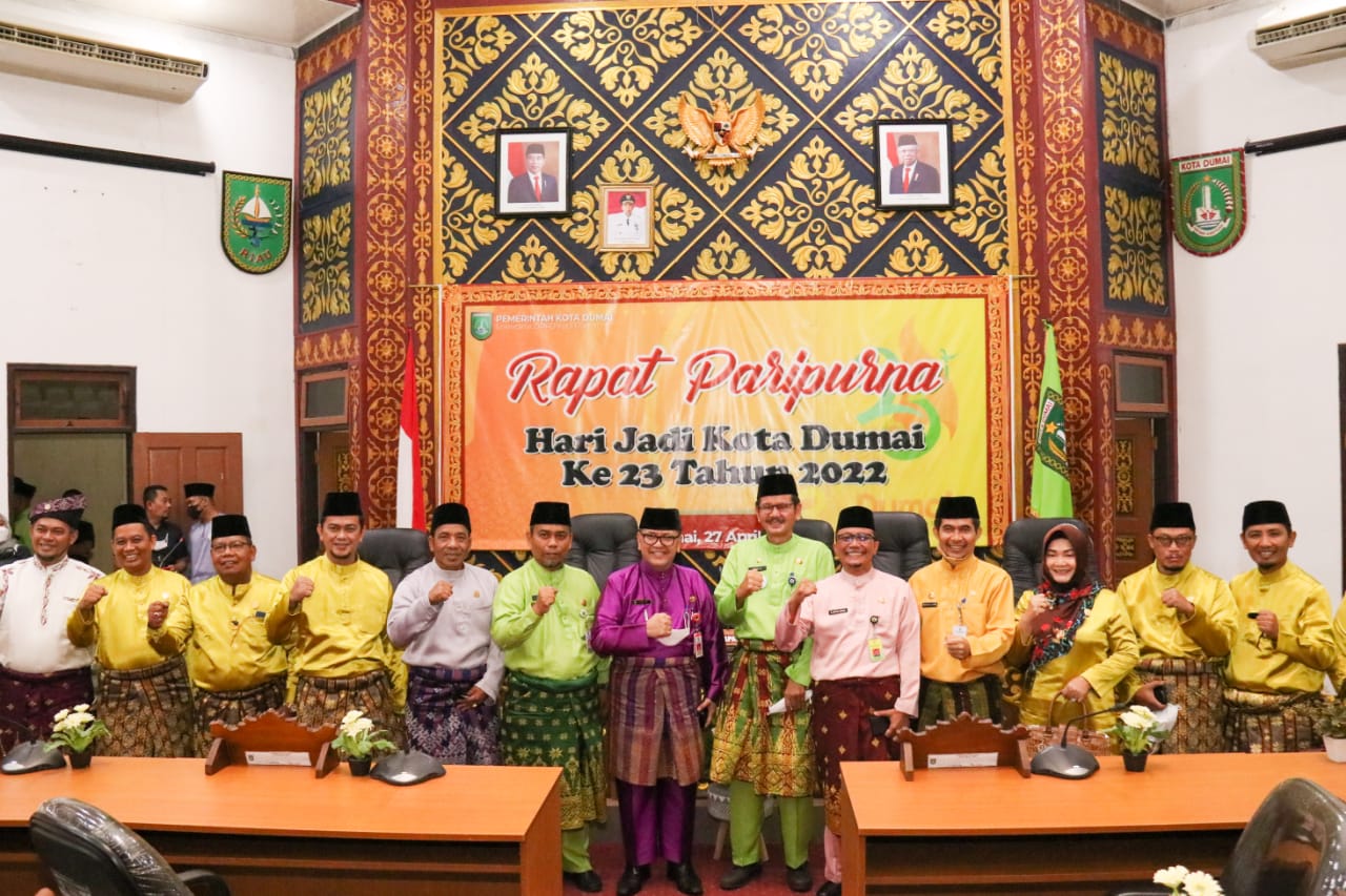 Sekda Siak Hadiri Rapat Paripurna Hari Jadi Kota Dumai ke-23