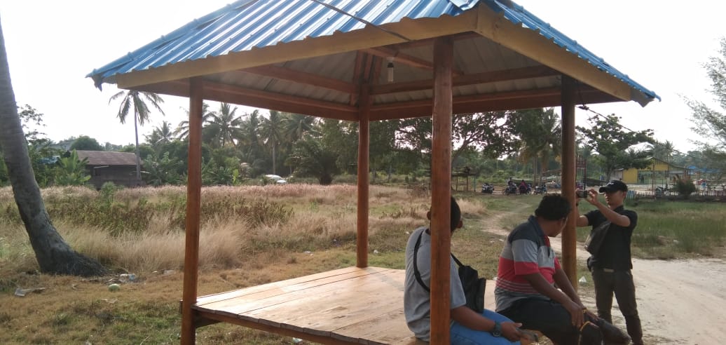 Bangun 10 Unit Gazebo, Plt Kades Puteri Sembilan Sebut Jika Ada Temuan, Kita akan Pulangkan