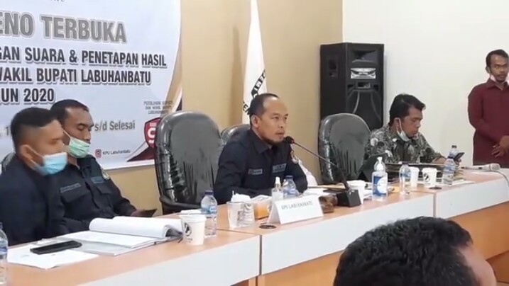 Rapat Pleno, KPU Tetapkan Pasangan ASRI Unggul di Pilkada Labuhanbatu