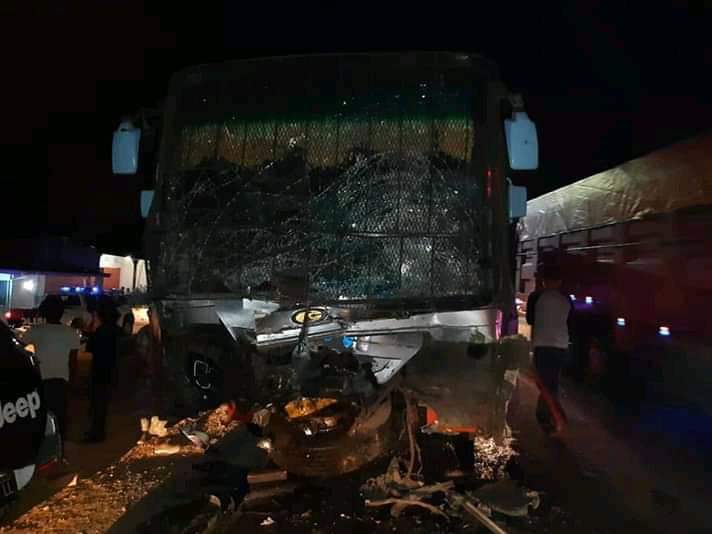 Tabrakan Beruntun di KM 111 Jalan Lintas Pekanbaru - Duri