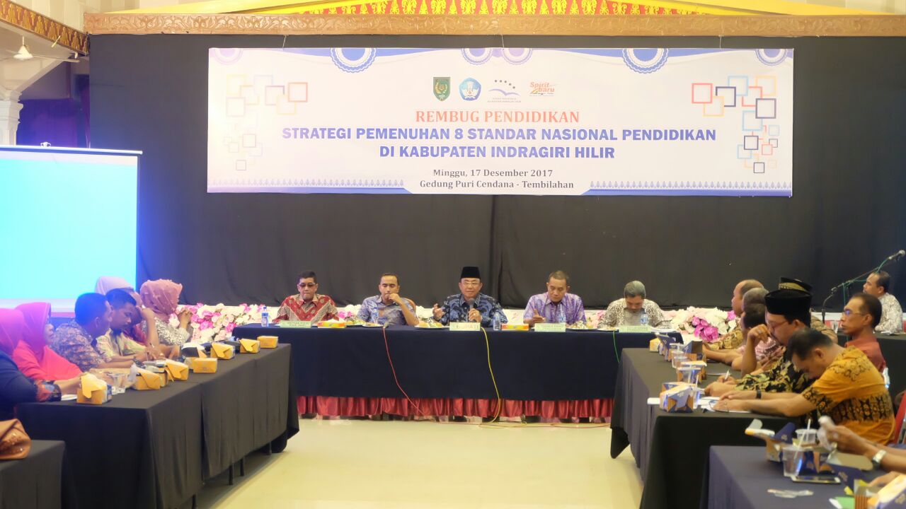 Rembug Pendidikan, Bupati Inhil Sesalkan Dinas Minim Data
