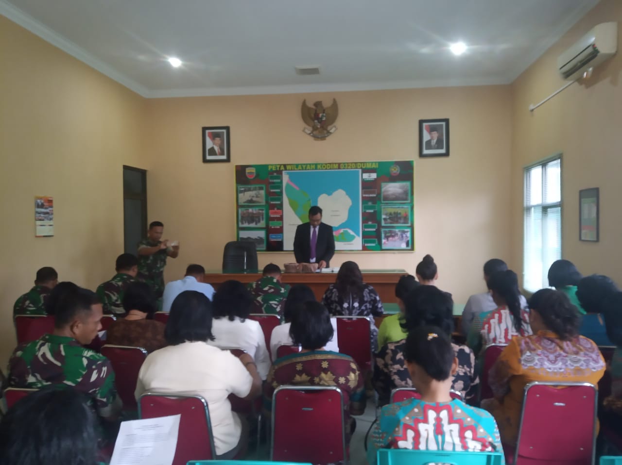 Sempena HUT ke 55 Dharma Pertiwi Gelar Doa Bersama di Makodim 0320/Dumai