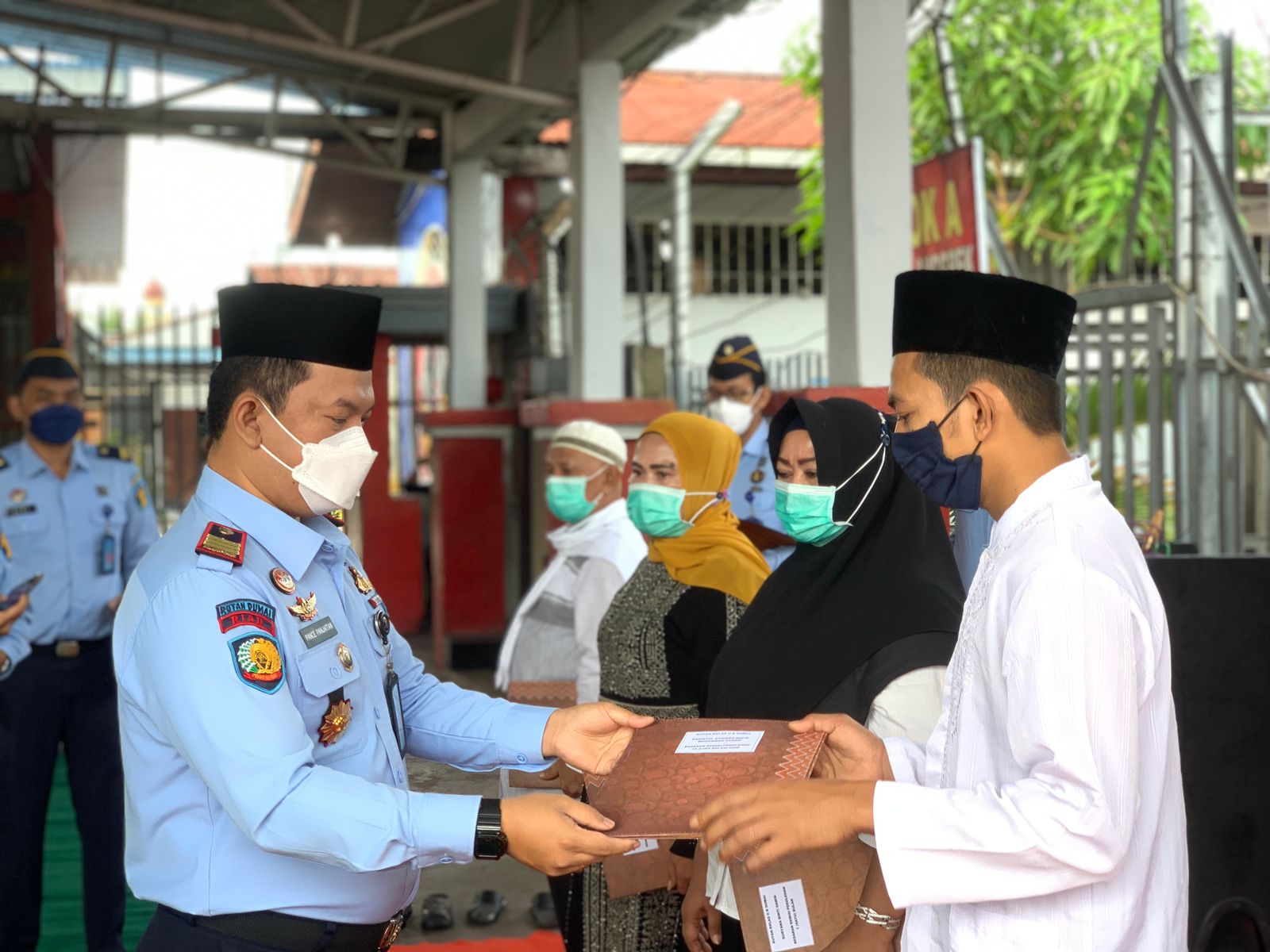 Rutan Dumai Gelar Solat Ied Berjamaah dan Lakukan Penyerahan Simbolis Remisi