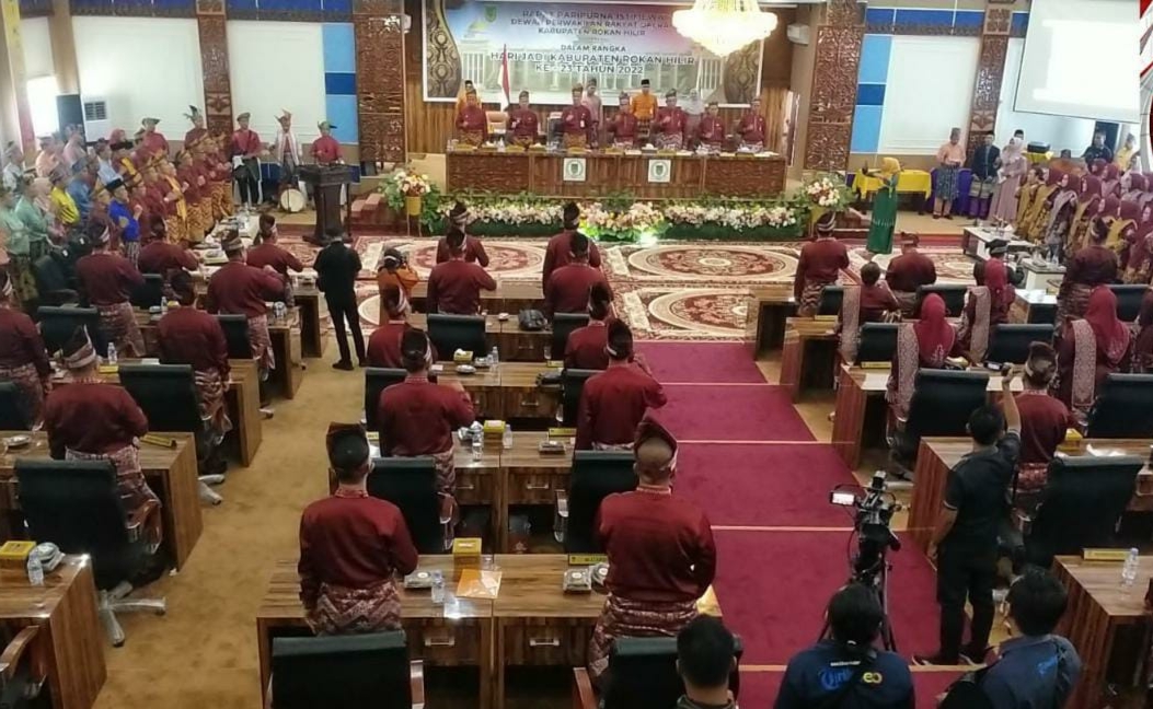 DPRD Rokan Hilir Gelar Sidang Paripurna Istimewa Hari Ulang Tahun Kabupaten Rokan Hilir Ke- 23