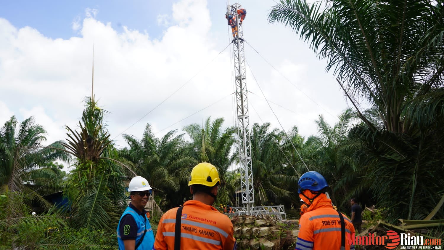 PLN Normalkan Pasokan Listrik Lebih Cepat Pasca Gangguan Tower SUTT 150 KV Dumai - Bagan Siapiapi