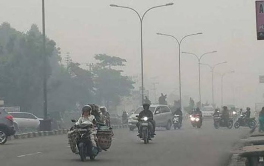 Jarak Pandang di Pekanbaru Hanya 4 Kilometer
