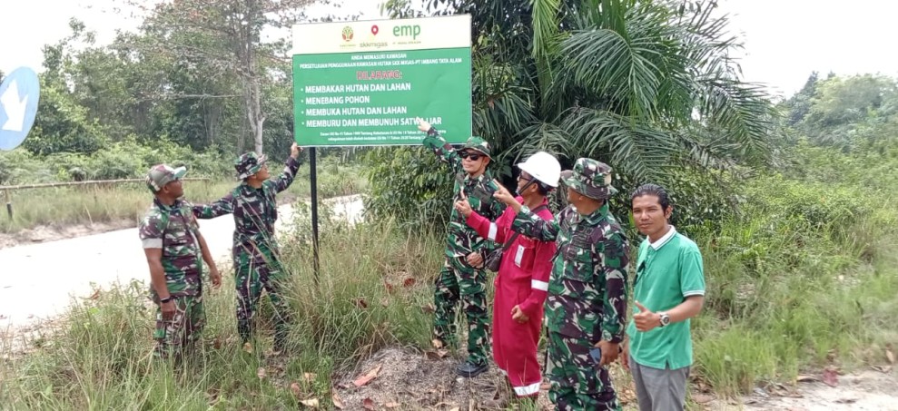 Sinergi TNI dan Perusahaan Diperkuat, Sarana Pencegahan Karhutla di Merbau Dicek