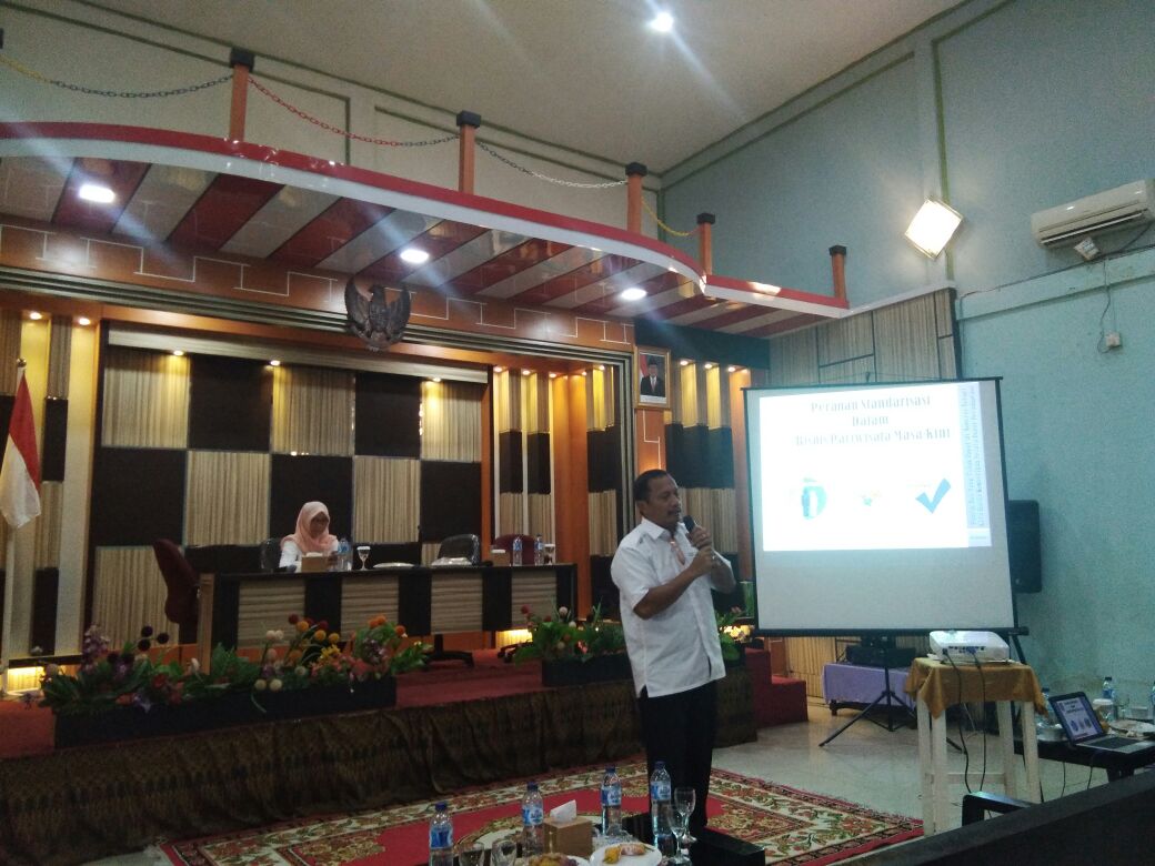Disparporabud Inhil Sosialisasikan Standarisasi Usaha Pariwisata