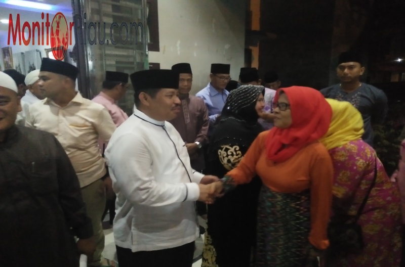 Bupati Bengkalis Amril Mukminin gelar Acara menyambut Bulan Suchi Ramadhan 1438 H dikediamanya