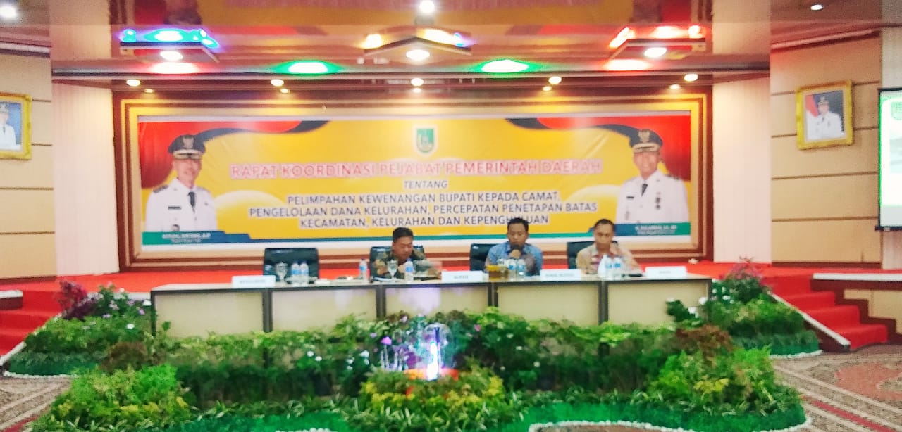 Bupati Rohil Pimpin Rakor Pejabat Pemerintah Daerah