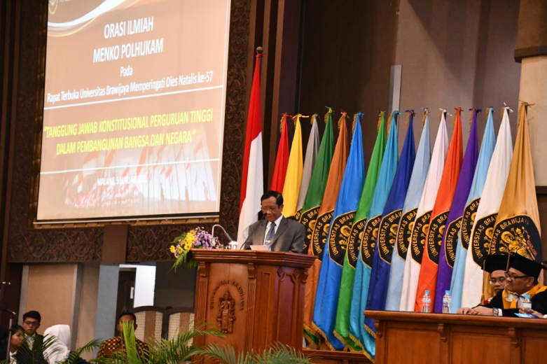 Dies Natalis ke-57, Mahfud MD Berharap Unibraw Bisa Cetak Sarjana yang Budiman