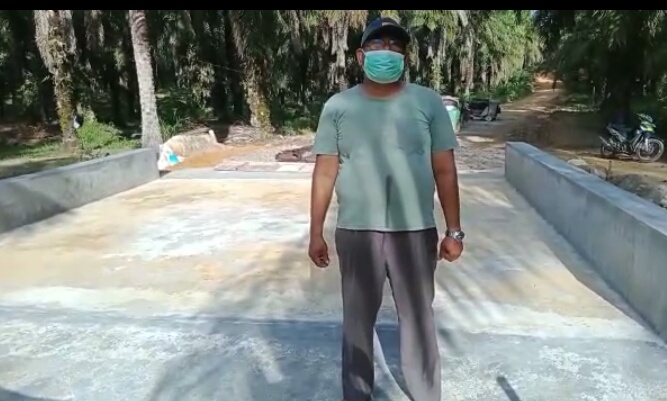 Fahrizal Ucapkan Terimakasih Kepada TNI dalam Program TMMD ke-111 Kodim 0321 Rohil