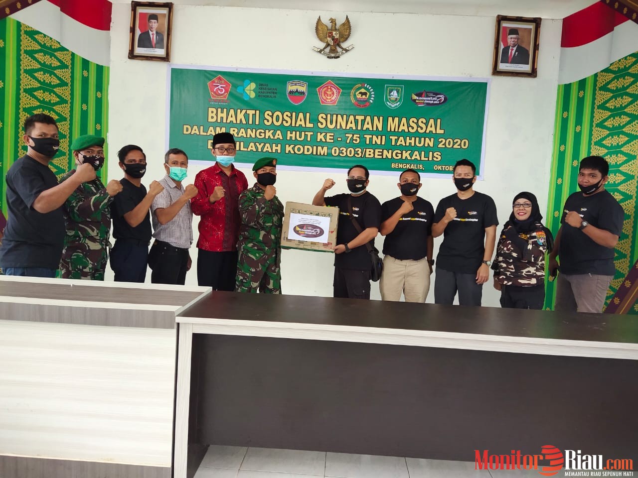 KMB Turut Berpartisipasi Dalam Sunatan Massal Yang Digelar Kodim 0303/ Bengkalis