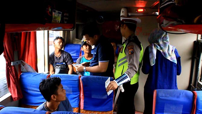 Tim Gabungan Polres Rohul Gelar Razia Kendaraan