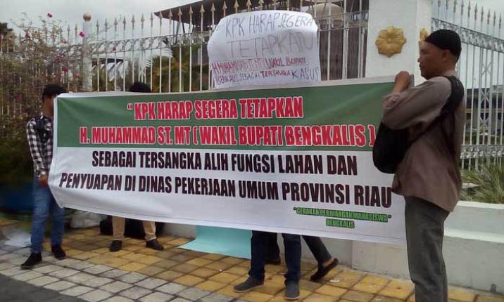 Demo Minta Wabup Bengkalis Diusut