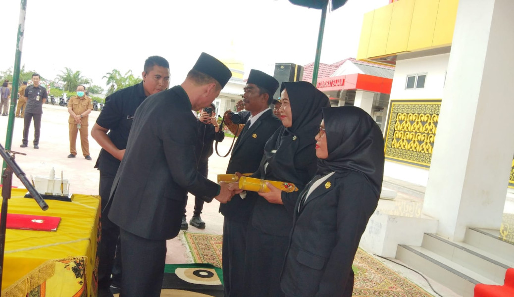 Bupati Rohil Afrizal Sintong Lantik Kepala Puskesmas Panipahan Sekaligus Resmikan Puskesmas Rawat Inap