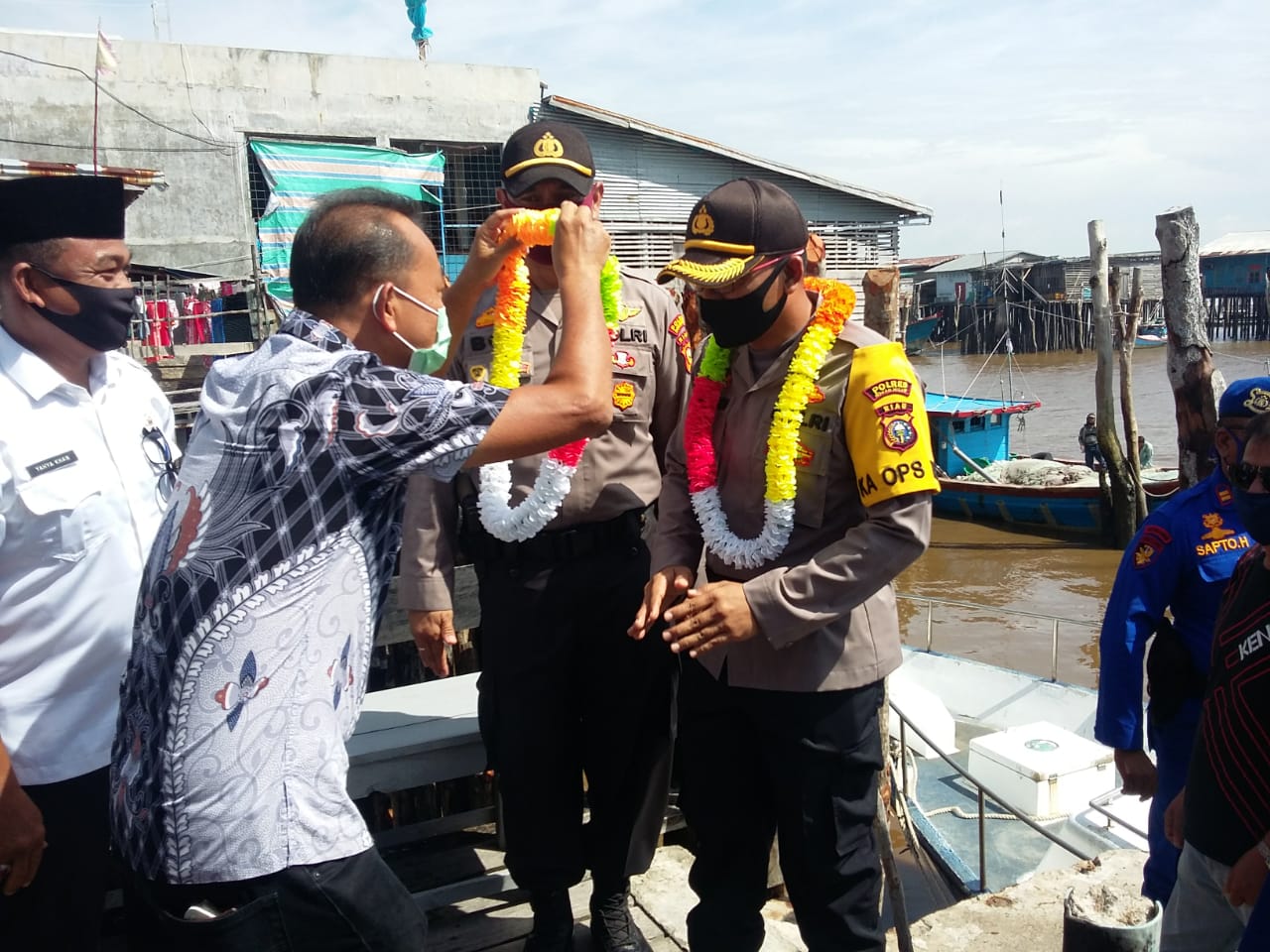 Kapolres Rohil Kunker Ke Mapolsek Palika,Ajak Warga Bersatu Cegah Covid-19 Dan Perangi Narkoba