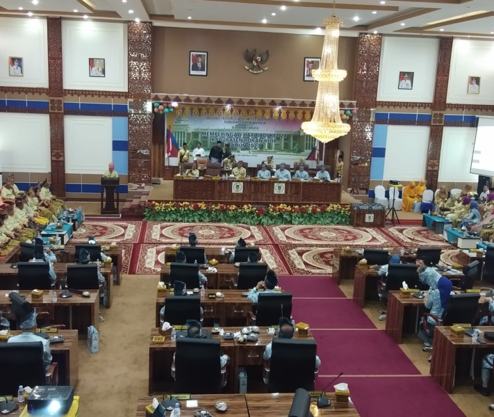 DPRD dan Pemkab Rohil Gelar Paripurna HUT Rohil ke- 24 Tahun