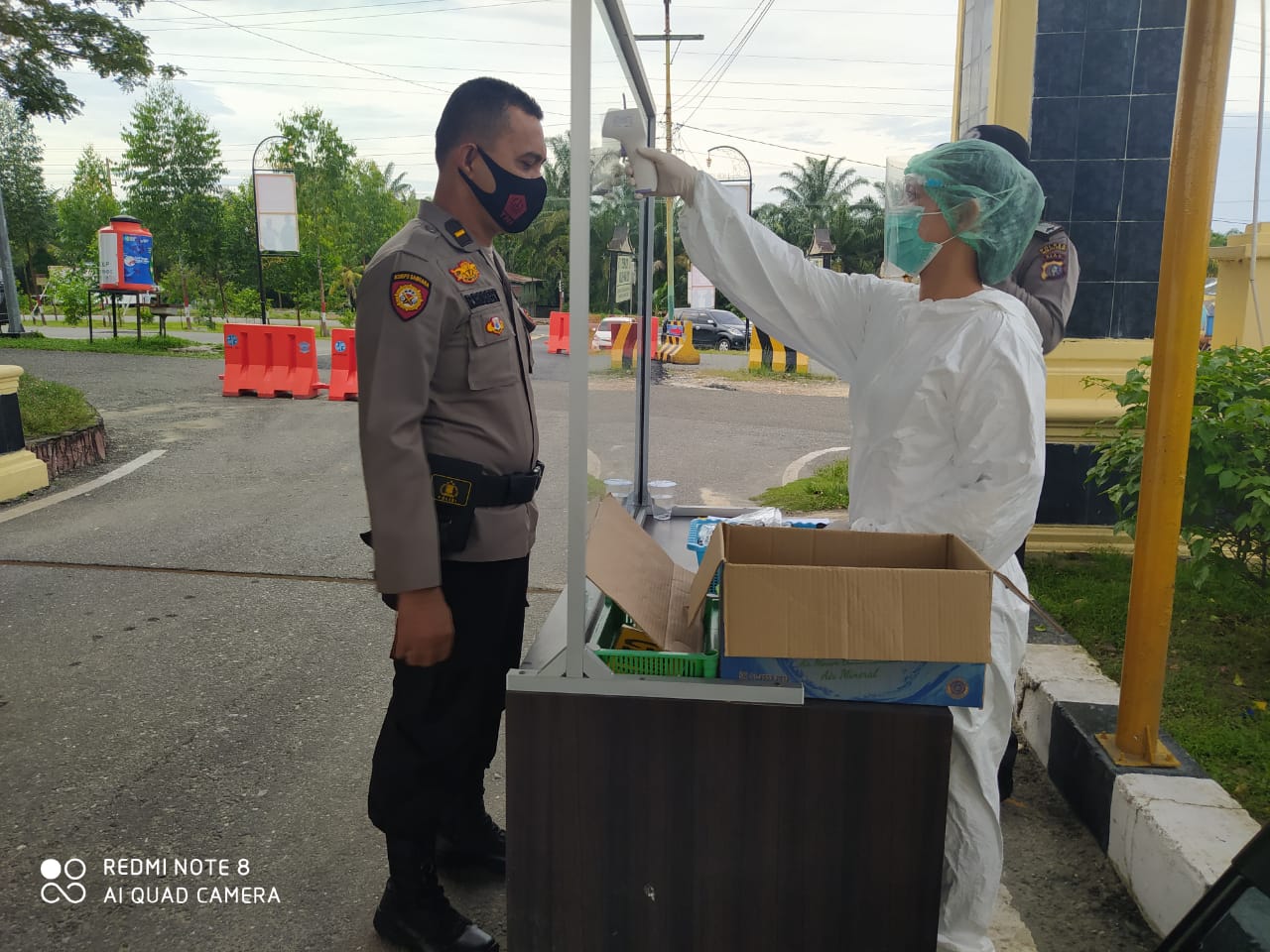 Urkes Polres Rohil Berikan Layanan Kesehatan Ke Personil Penjagaan Dan Pengamanan.