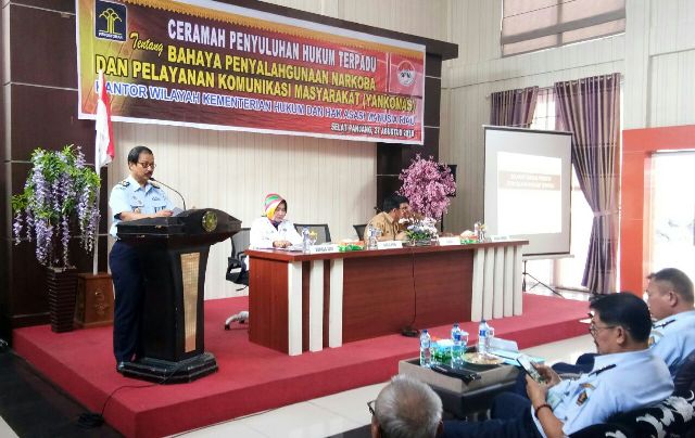 Penyuluhan Hukum Terpadu Bahaya Narkoba Oleh Kanwil Kemenkum HAM Riau dan Pemkab Meranti di Gelar