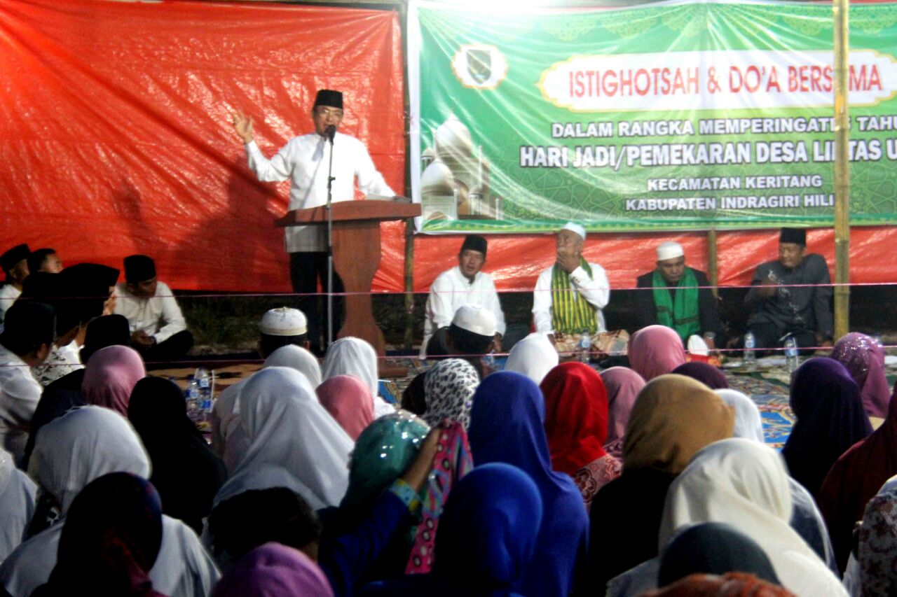 Bupati Wardan Sampaikan Komitmen Membangun Desa