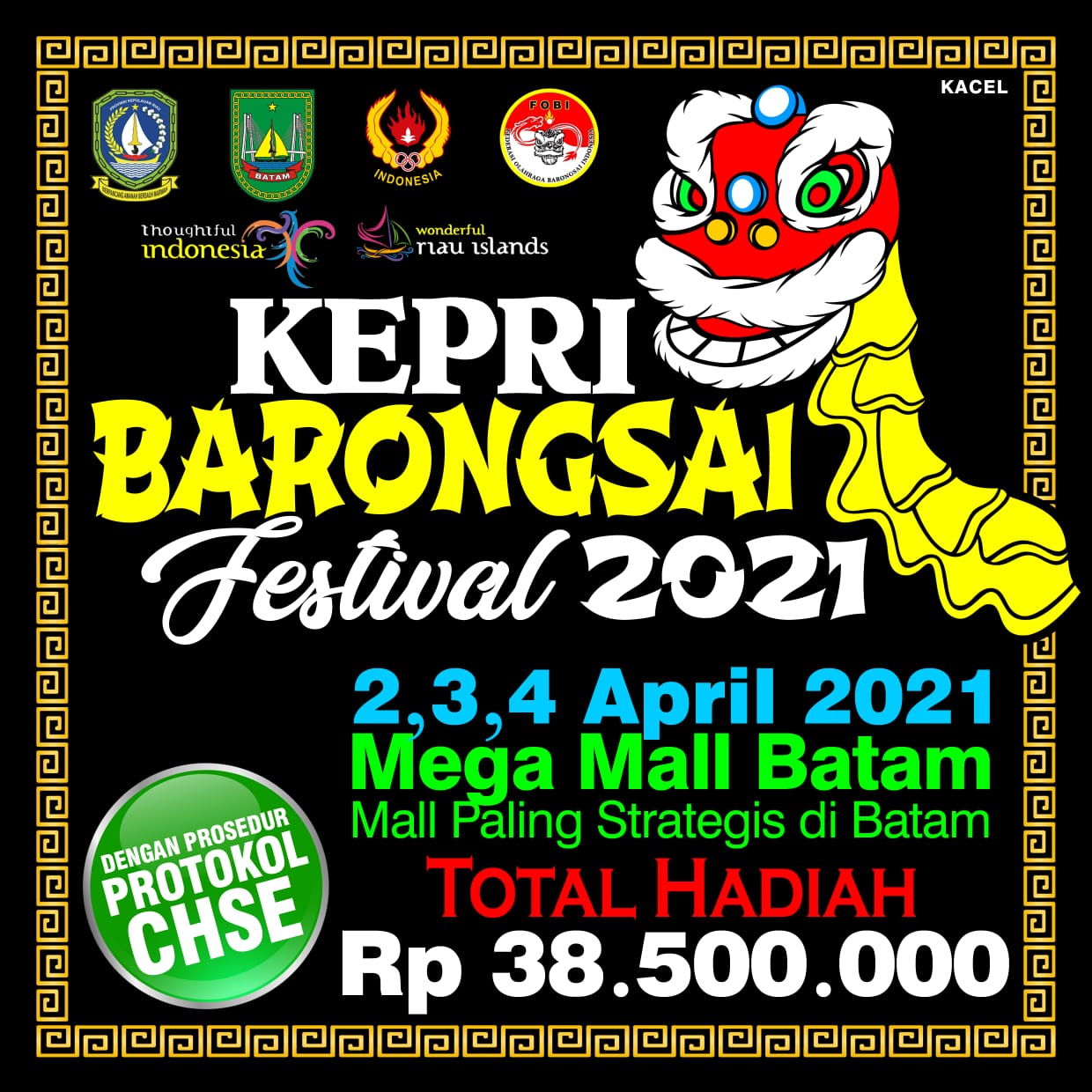 Event Kepri Barongsai Festival Siapkan Total Hadiah Rp38,5 Juta