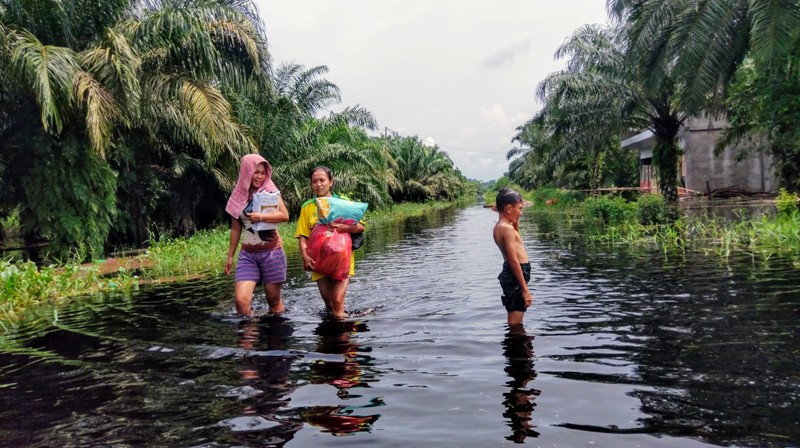 Ratusan Rumah Warga di Dumai Selatan Terendam Banjir
