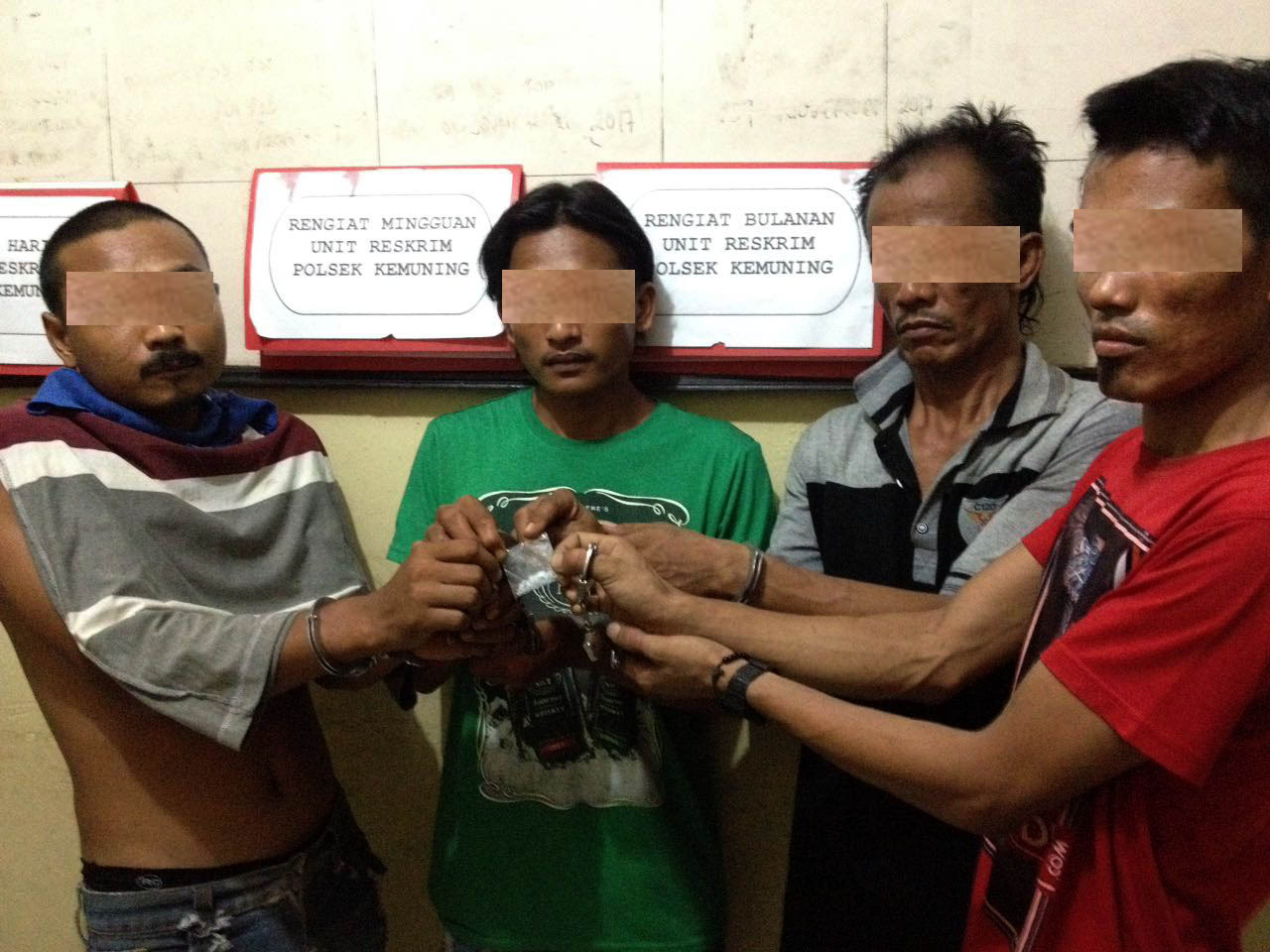 4 Tersangka Narkoba di Kemuning Diciduk Polisi