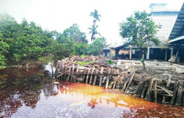 Diduga Limbah Kilang Sagu Cemari Lingkungan