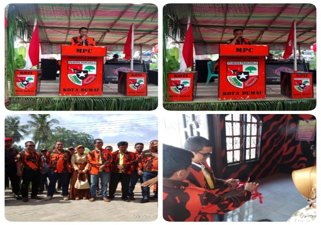 PAC-PP Kecamatan Dumai Barat Resmikan Sekretariat Ranting Purnama