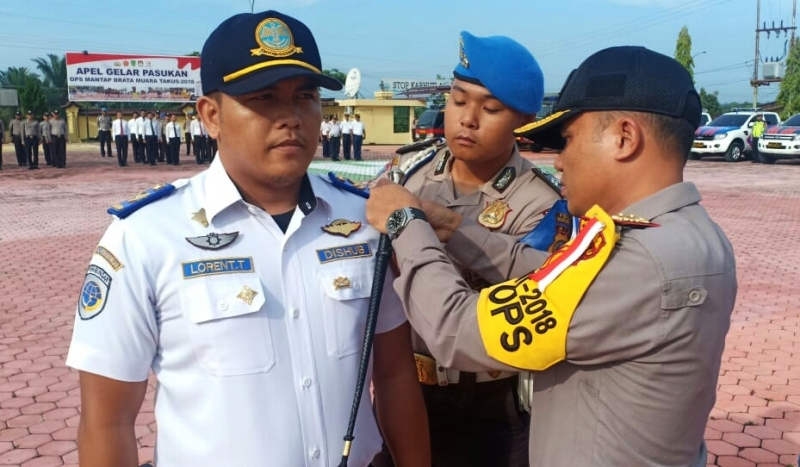Kapolres Pimpin Apel Ops Keselamatan Muara Takus 2019