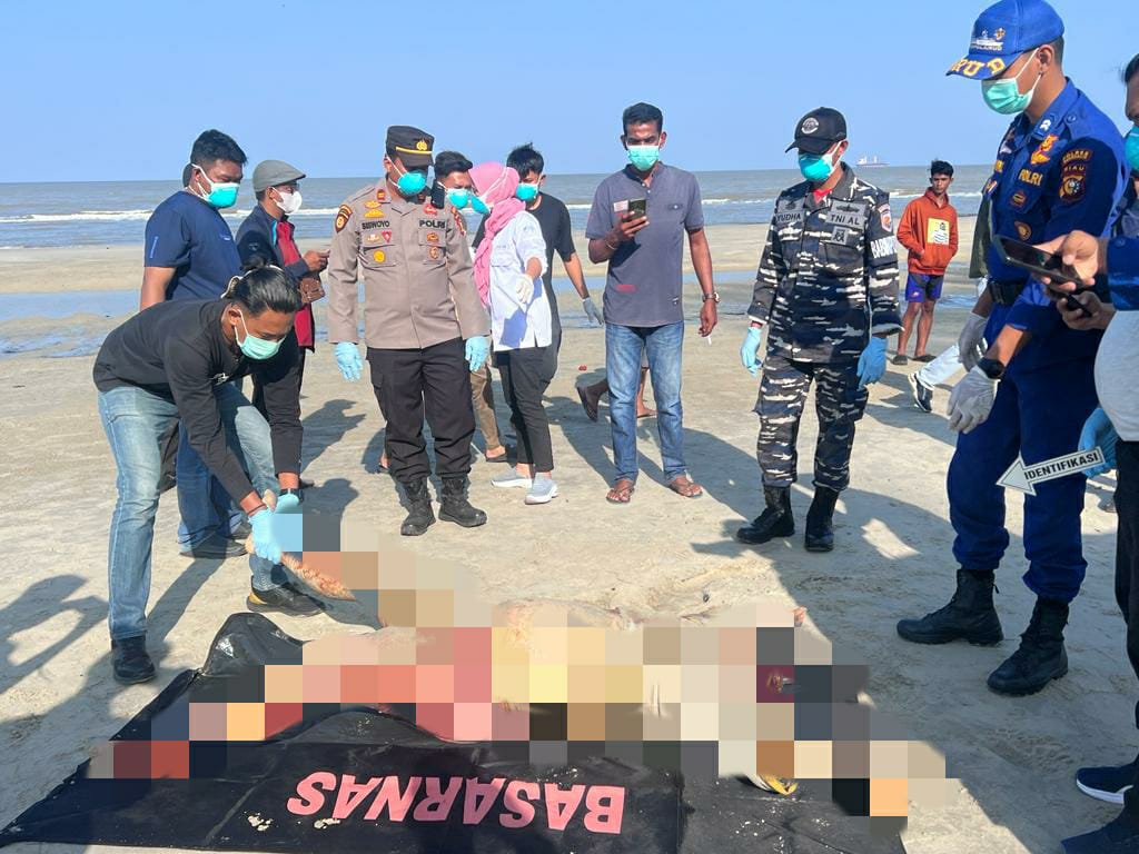 Mayat Terdampar di Pantai Ketapang Rupat Berwarga Negara Malaysia