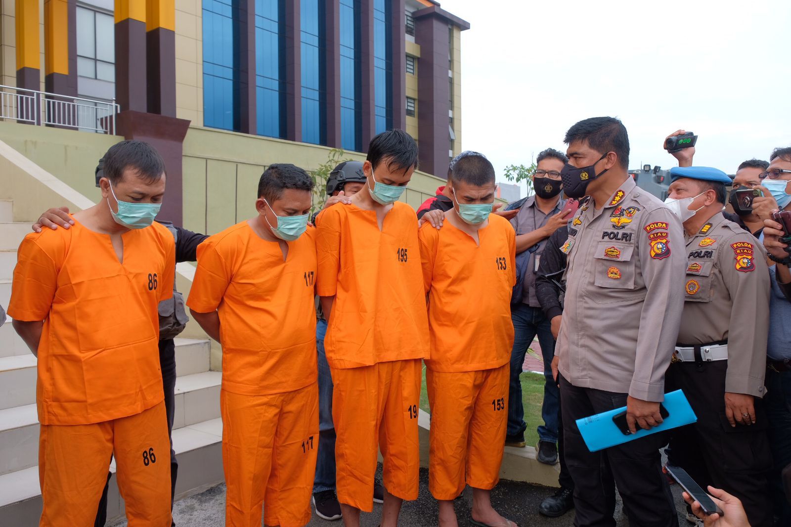 Tim Gabungan Bekuk Kawanan Curas Perampok Uang Rp 775 Juta di Mesin ATM di Rohul