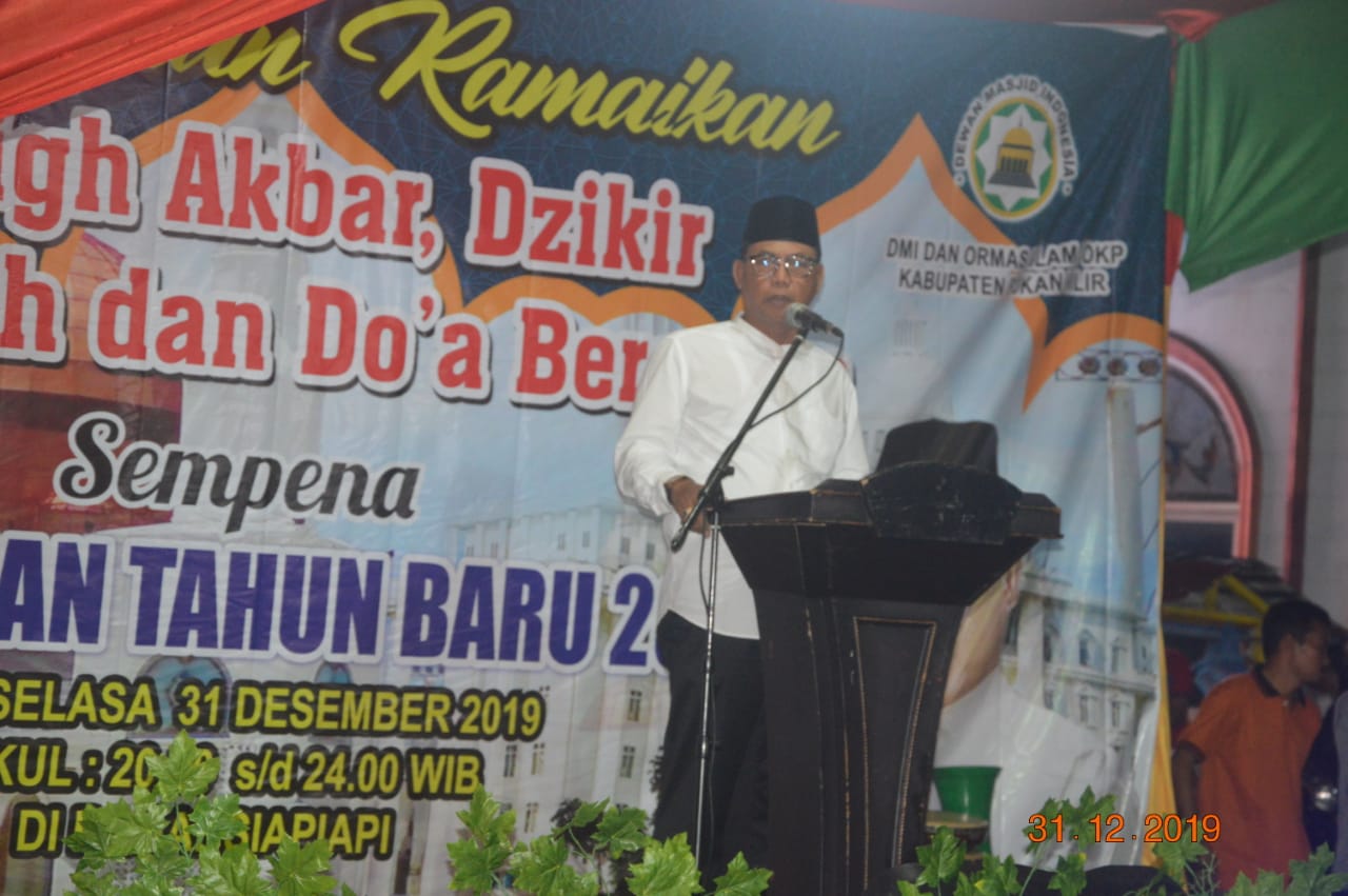 Pemkab Rohil Gelar Zikir Dan Tabliq Akbar Sambut Pergantian Tahun Baru 2020 Masehi.