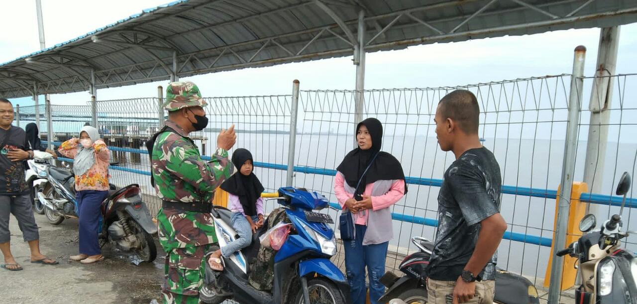 Serda Harmaini Laksanakan Sosialisasi Pencegahan Covid-19 di Pelabuhan RoRo