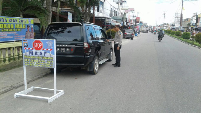Polres Rohul Tilang 36 Kendaraan