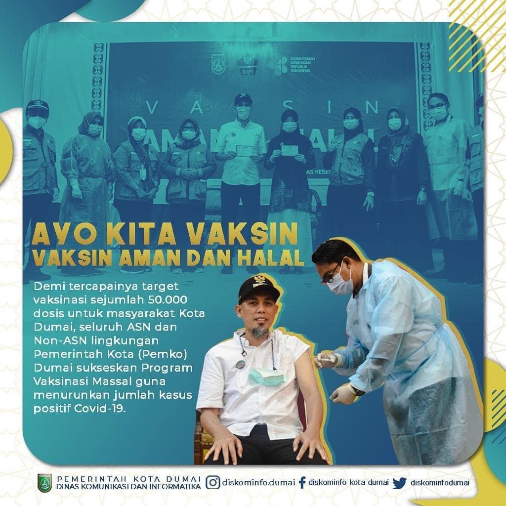 Wako Dumai Imbau ASN dan non ASN Sukseskan Program Vaksinasi Massal