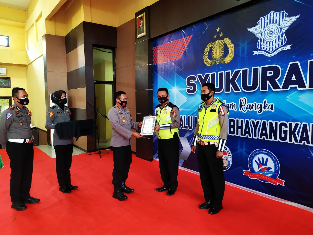 Polres Rohil Gelar Syukuran HUT Lantas Ke-65