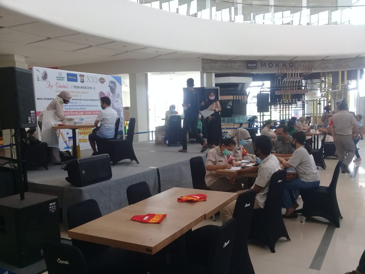 Polres Dumai Gelar Vaksinasi, Dapatkan Doorprize