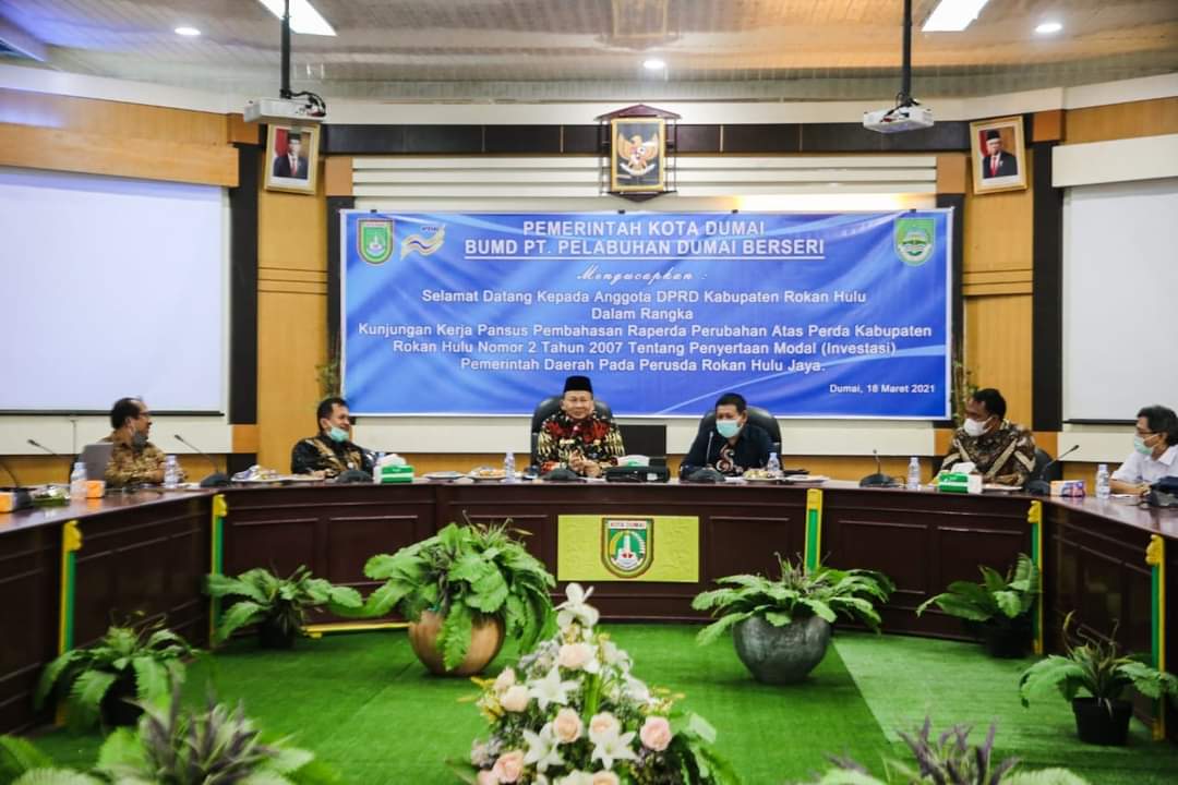 Sekda Dumai Sambut Kunjungan Kerja DPRD Rohul