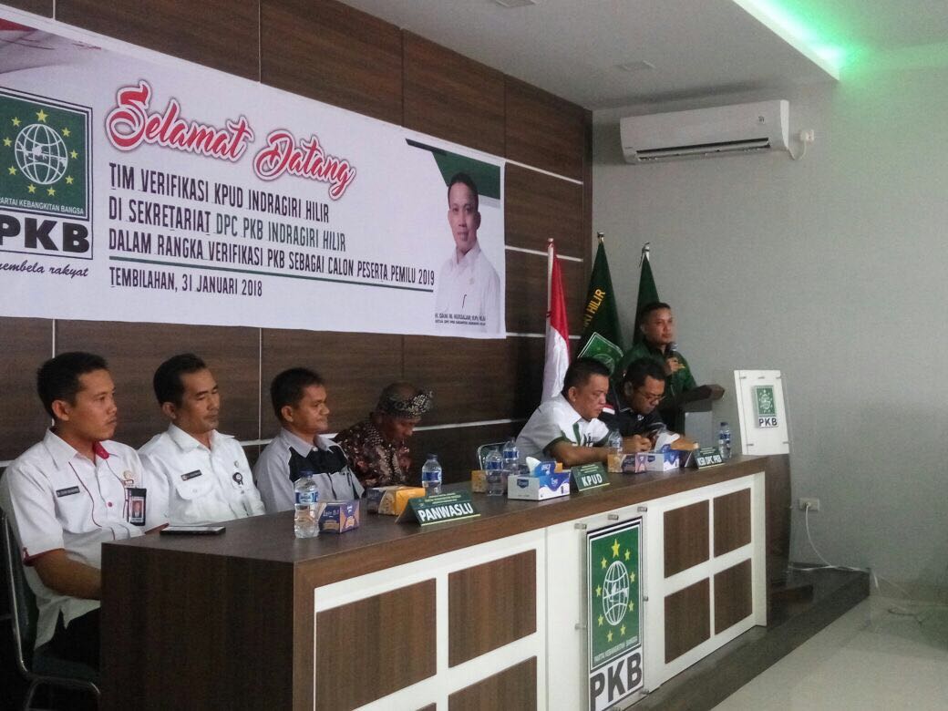 Kantor PKB Inhil Didatangi Tim Verifikasi KPU dan Panwaslu