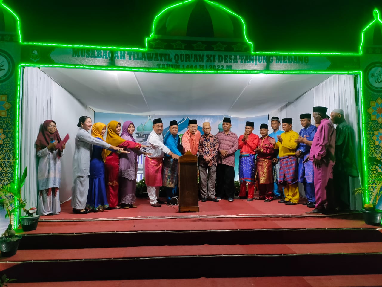 Camat Rupat Utara Buka MTQ ke XI Tingkat Desa Tanjung Medang