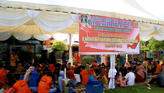 Lapas Pasir Pengaraian Dipadati Pengunjung