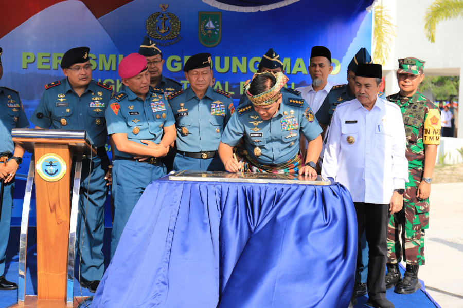 KASAL Resmikan Mako Lanal Dumai Sebagai Simbol Kekuatan Pangkalan Prajurit Matra Laut