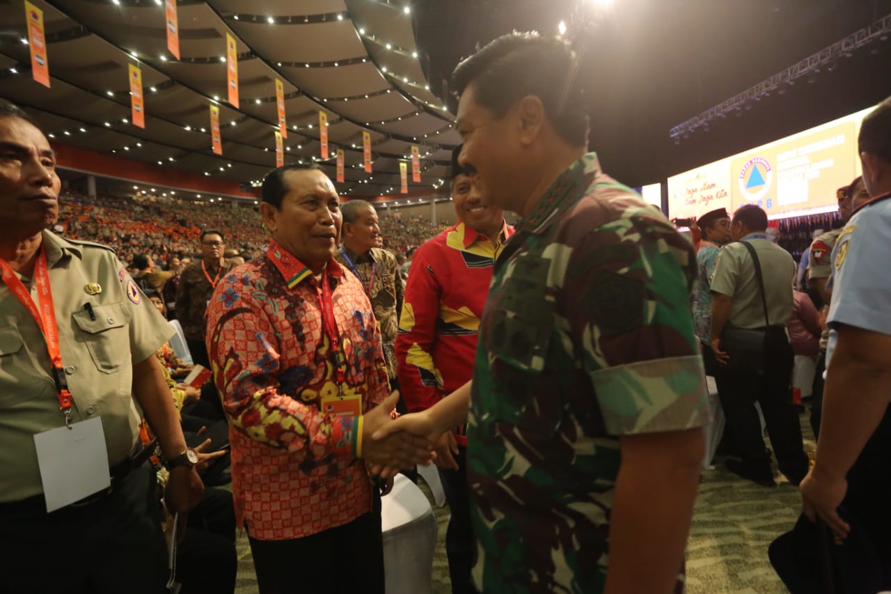 Bupati Sukiman Hadiri Rakornas Penanggulangan Bencana 2020